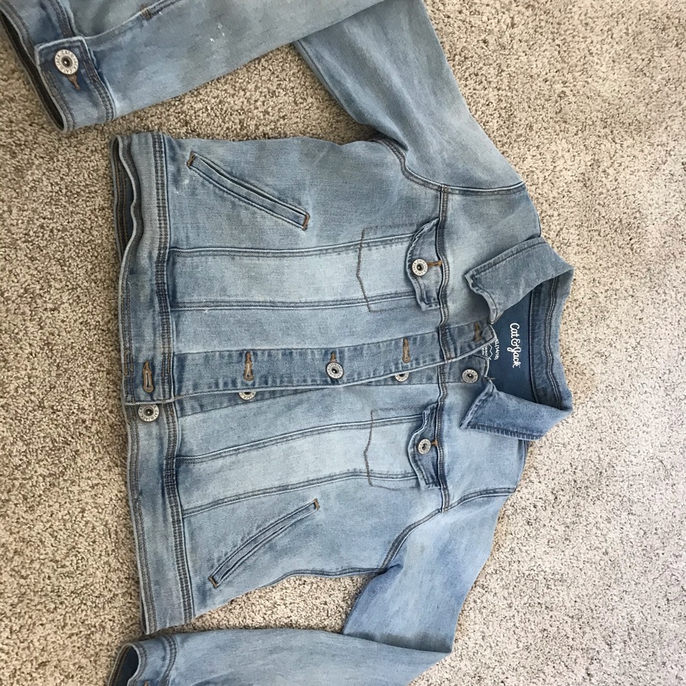 Cat and Jack, light wash jean jacket